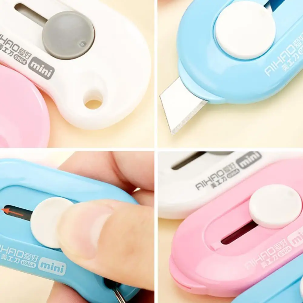 3 шт. симпатичный цветной мини портативный универсальный нож для резки бумаги