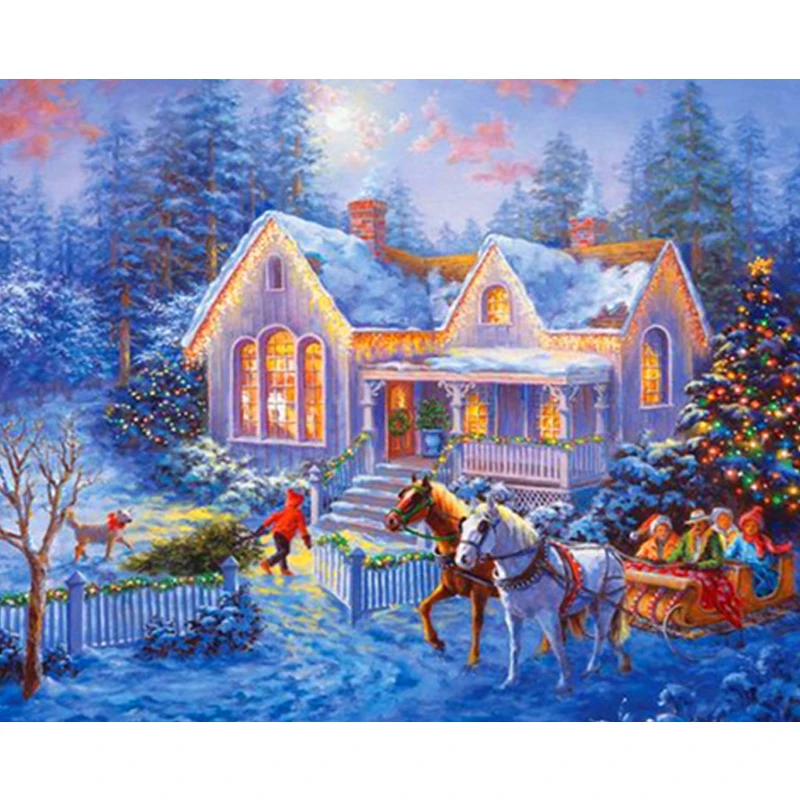 Алмазная живопись пейзаж 5D алмазная брокколи мозаика вышивка для домашнего