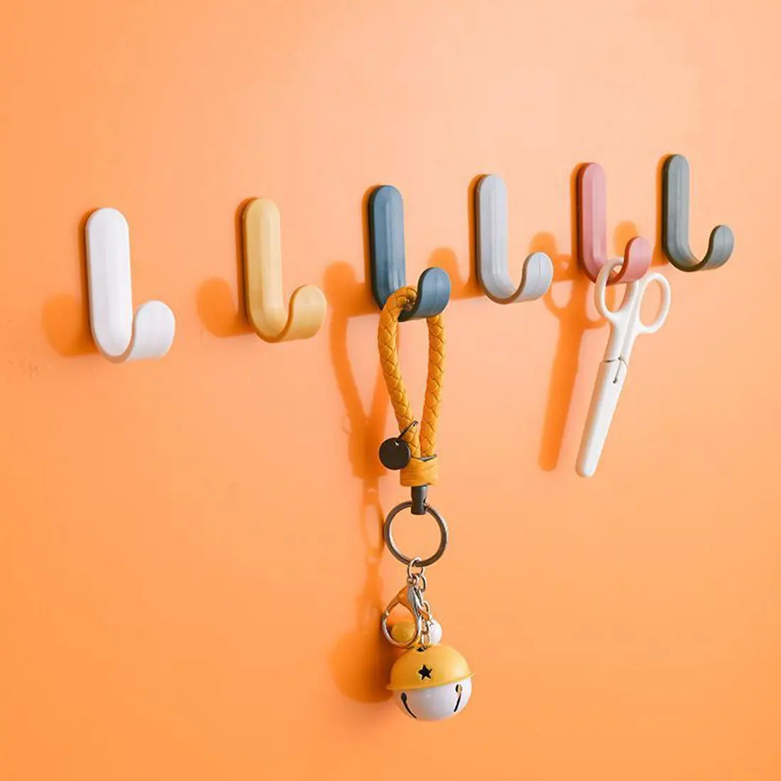 

4PCS Powerful Self Adhesive Kitchen Bathroom Wall Door Stainless Steel Universal Holder Hanger Hooks for Hanging self-adhesive