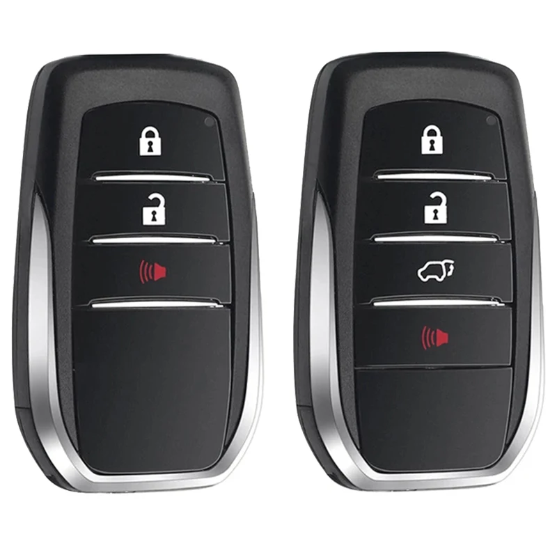 

Keyecu B1MET, 0182, 3 4 Buttons 312Mhz/433Mhz 8A Chip OEM Keyless-go Smart Remote Car Key Fob for Toyota Hilux Fortuner