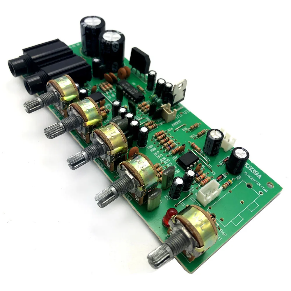 PT2399 AC12 15V караоке предусилитель доска Цифровой Bluetooth микрофон тональная плата Rever