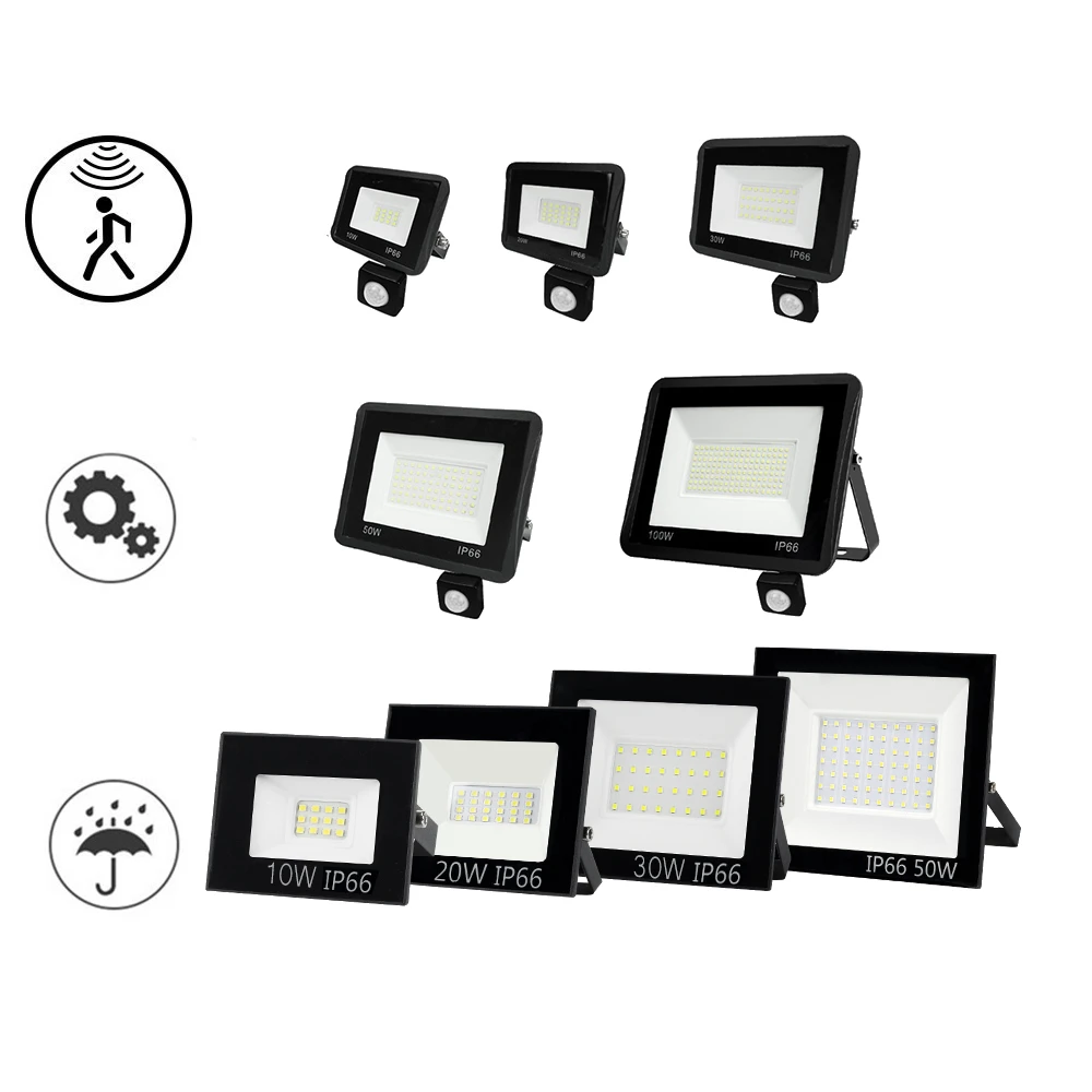 Прожектор заливающего света отражатель прожектор внешний открытый движения PIR