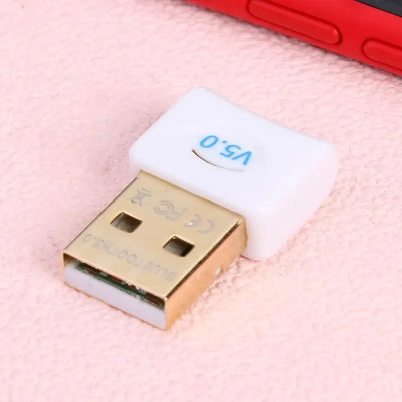 USB Bluetooth 5,0 адаптер ключа с CD встроенным драйвером для устройств Bluetooth, применимых к Windows 7/8/10/Vista/XP Mac OS X