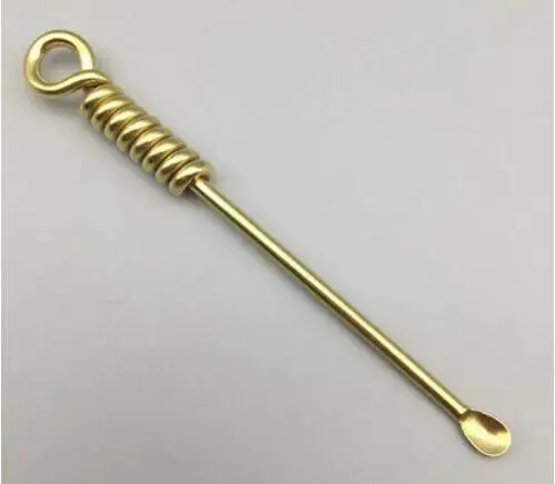 China Brass Earwax Spoon Small Statue