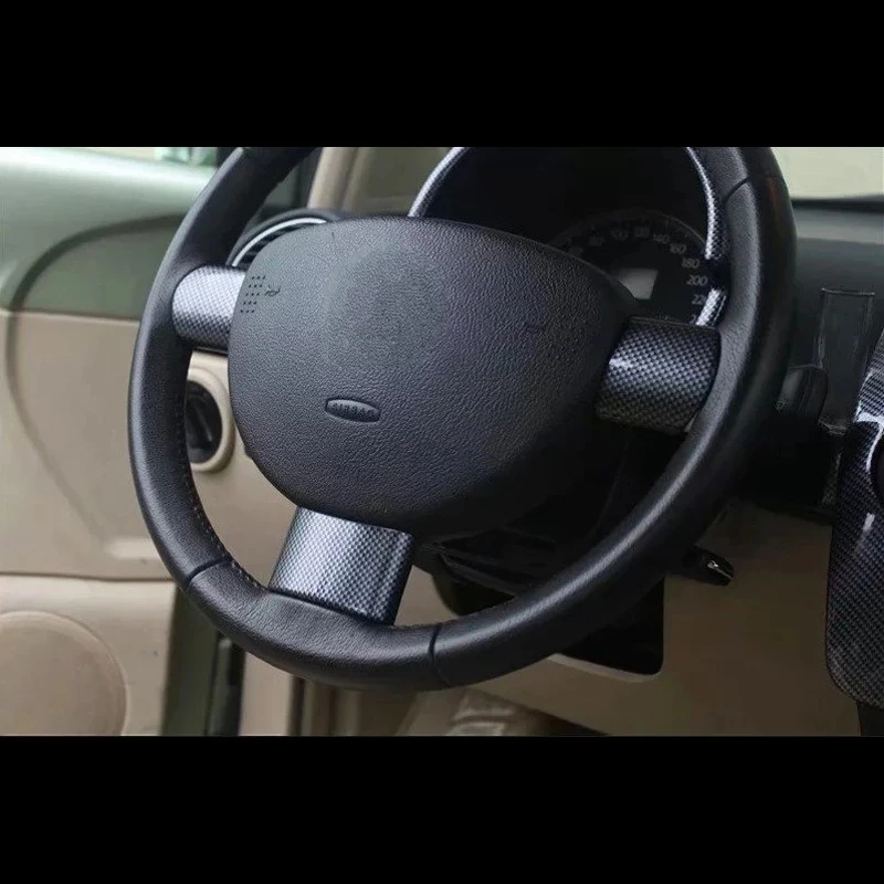 

Fit For Volkswagen Beetle 2003-2010 3PCS Carbon Fiber ABS Car Interior Steering Wheel Cover Trim Moldings Car Styling