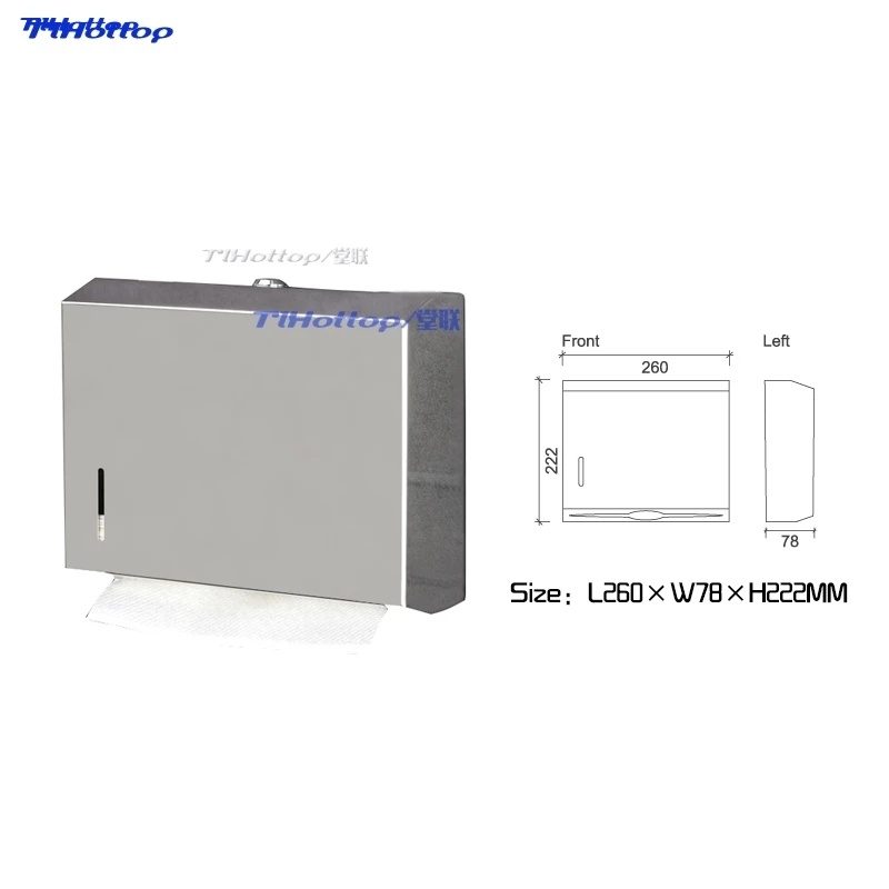 Mirror Surface Stainless Steel Paper Towel dispenser Bathroom Hotel Toilet Hand Dispenser Holder Tissue Box | Дом и сад