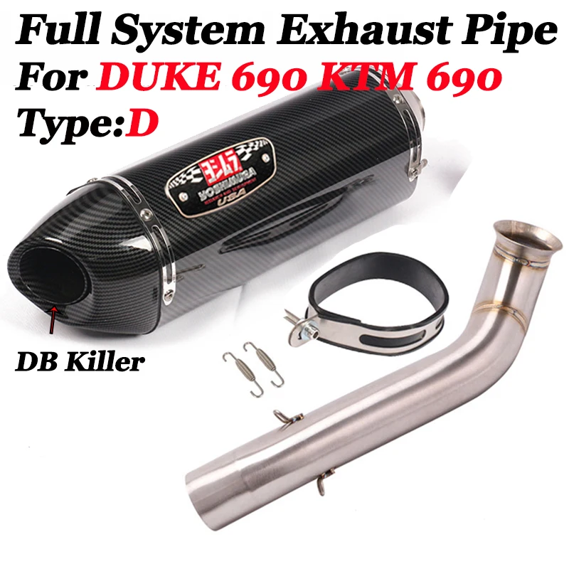 

Modified Exhaust Pipe Connection Pipe Middle Connection Slip On Motorcycle Ventilation Pipe Muffler Tips For Ktm Duke 690