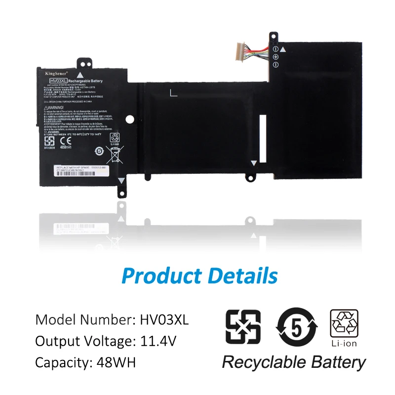 Аккумулятор KingSener HV03XL для ноутбука HP X360 310 G2 HSTNN-LB7B 818418-421 817184-005 11 4 в 48 Вт/ч - купить