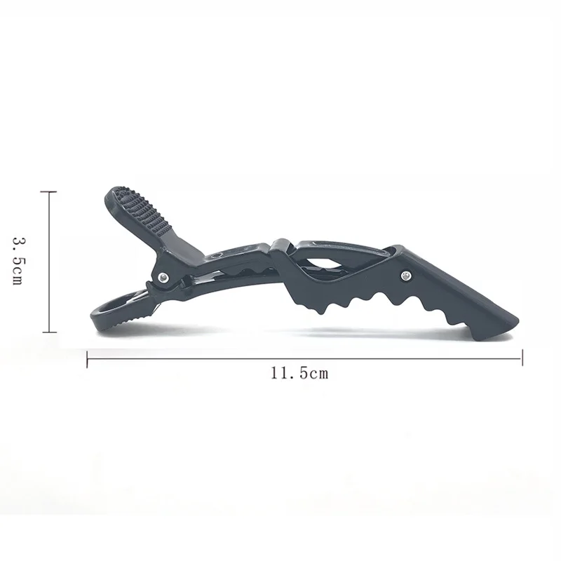 6 шт. зажимы для волос профессиональные в виде клюва секций из крокодиловой кожи