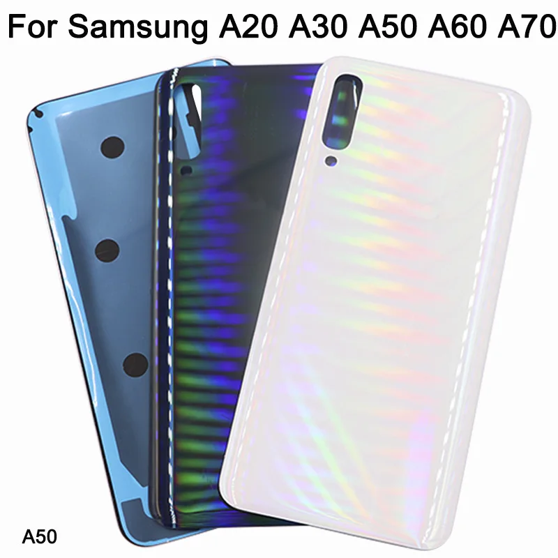 10 шт. для samsung Galaxy A20 A30 A40 A50 A60 A70 задняя крышка батареи Задняя стеклянная корпуса с