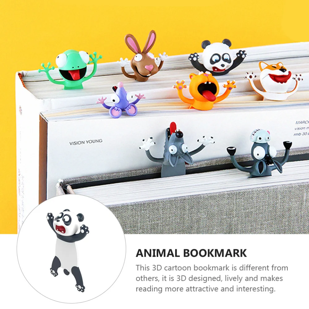 

Fashion Page-marker 3D Stereo Cartoon Marker Animal Stationery Gift