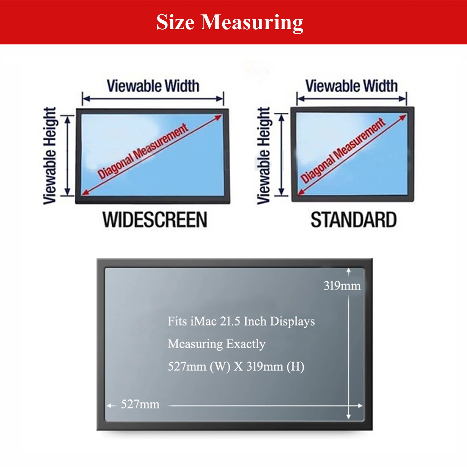 21 5 inch anti glare computer privacy filter screen protector film for apple imac 21 5 desktop monitor free global shipping