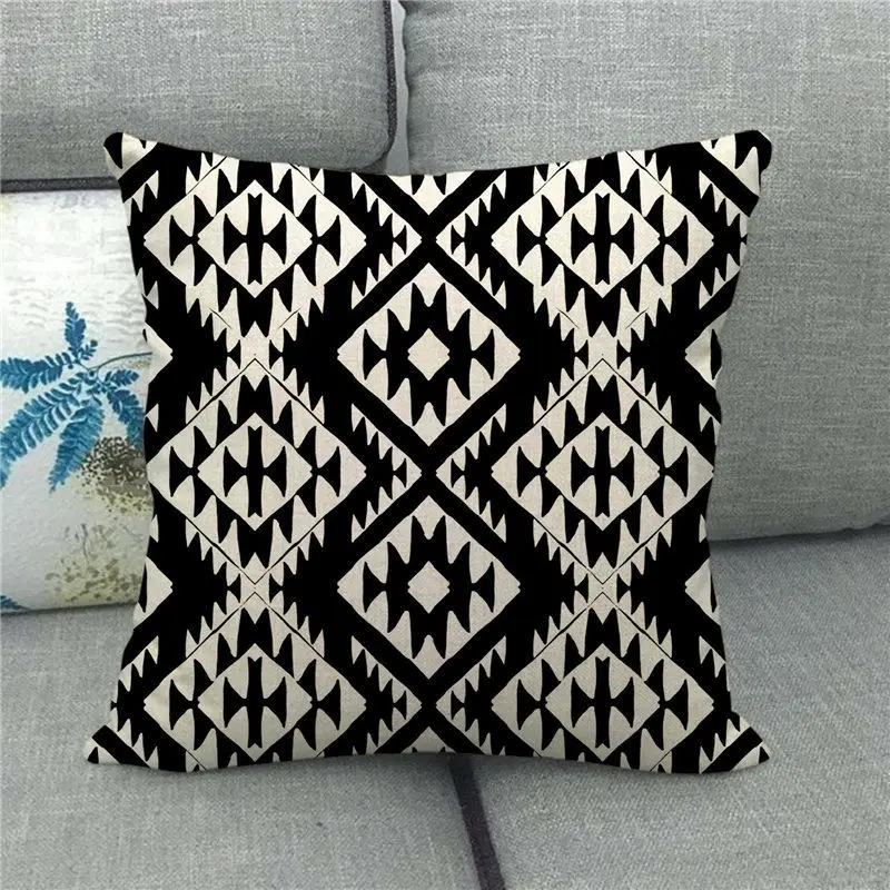 Наволочка Navajo Западная ацтекская квадратная Геометрическая наволочка для