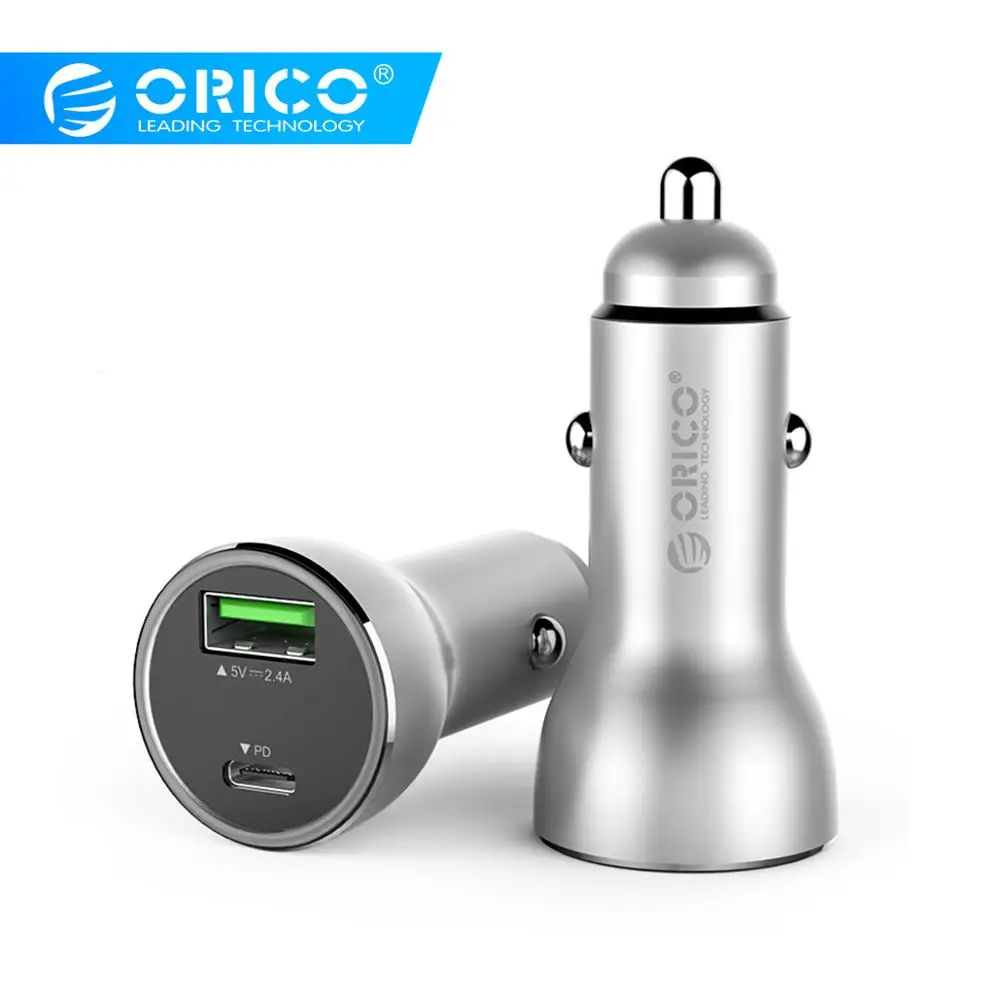 ORICO PD3.0 30 Вт Быстрая зарядка USB Автомобильное зарядное устройство для iPhone XS Max Xiaomi mix3 USB PD type C быстрая зарядка автомобильное зарядное устройство для телефона