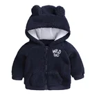 Зимняя куртка с капюшоном для маленьких мальчиков и девочек 0-18 месяцев