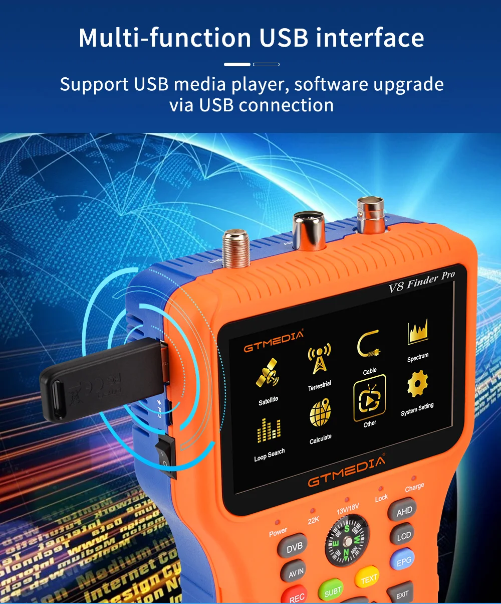 Новинка спутниковый искатель GTMEDIA V8 FInder Pro устройство для поиска