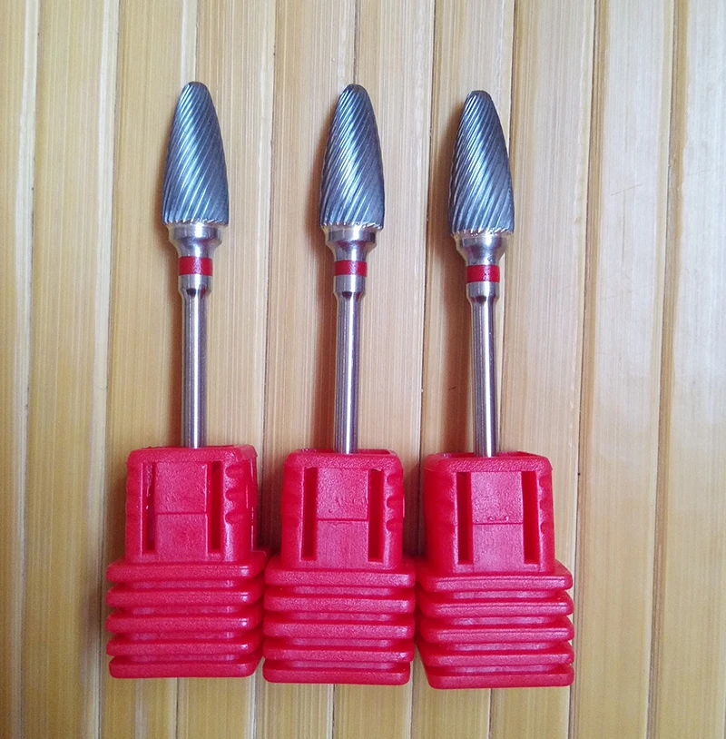 10 шт. спиральные Серебристые насадки для маникюра шлифовальный наконечник