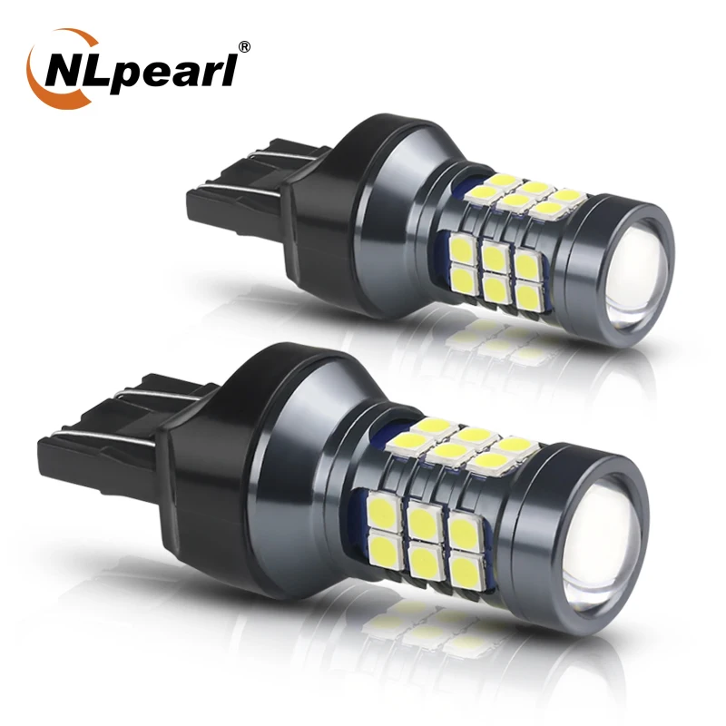 

NLpearl 2x T20 LED 7440 WY21W W21W Led Bulbs 7443 W21/5W Led T20 Super Bright 3030SMD Backup Reversing Light for Car Signal Lamp
