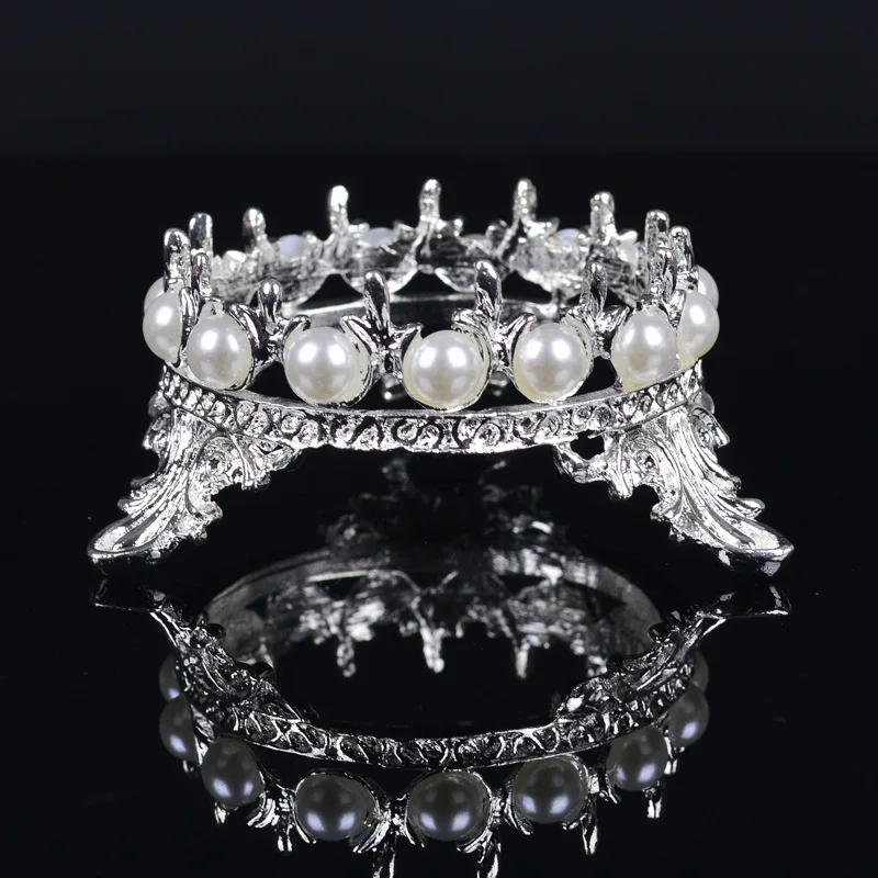 1pc Professional Nail Tools Pen Holder Classical Crown Metal Inlay Pearl Brushes Pens Display Stand Rack Art Salon | Красота и