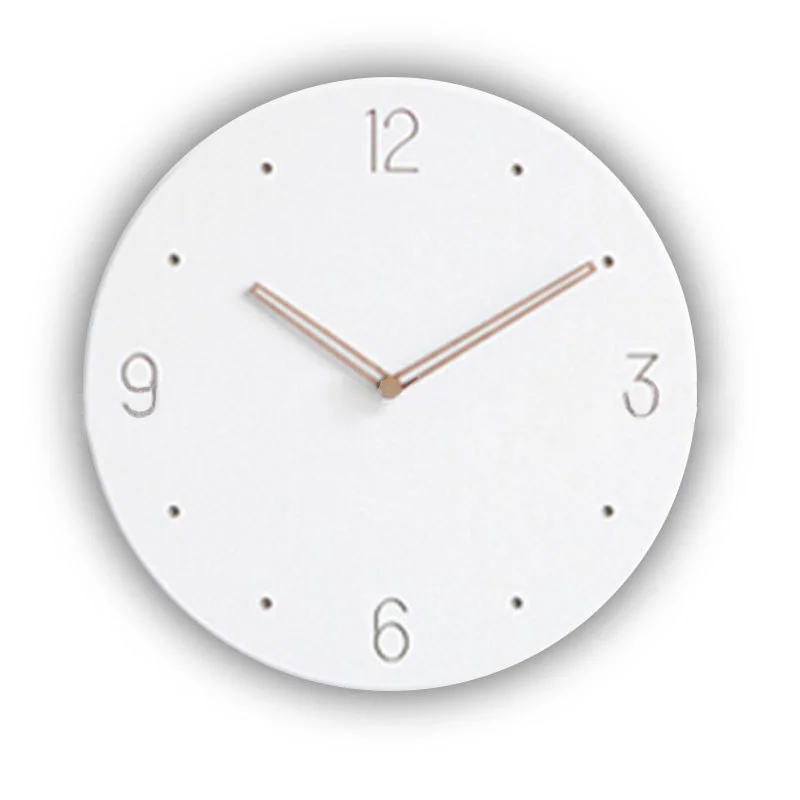

Wooden Wall Watch 11 Inch Simple Round Mute Wooden Wall Clock Art Living Room Office Cafe Home Decoration