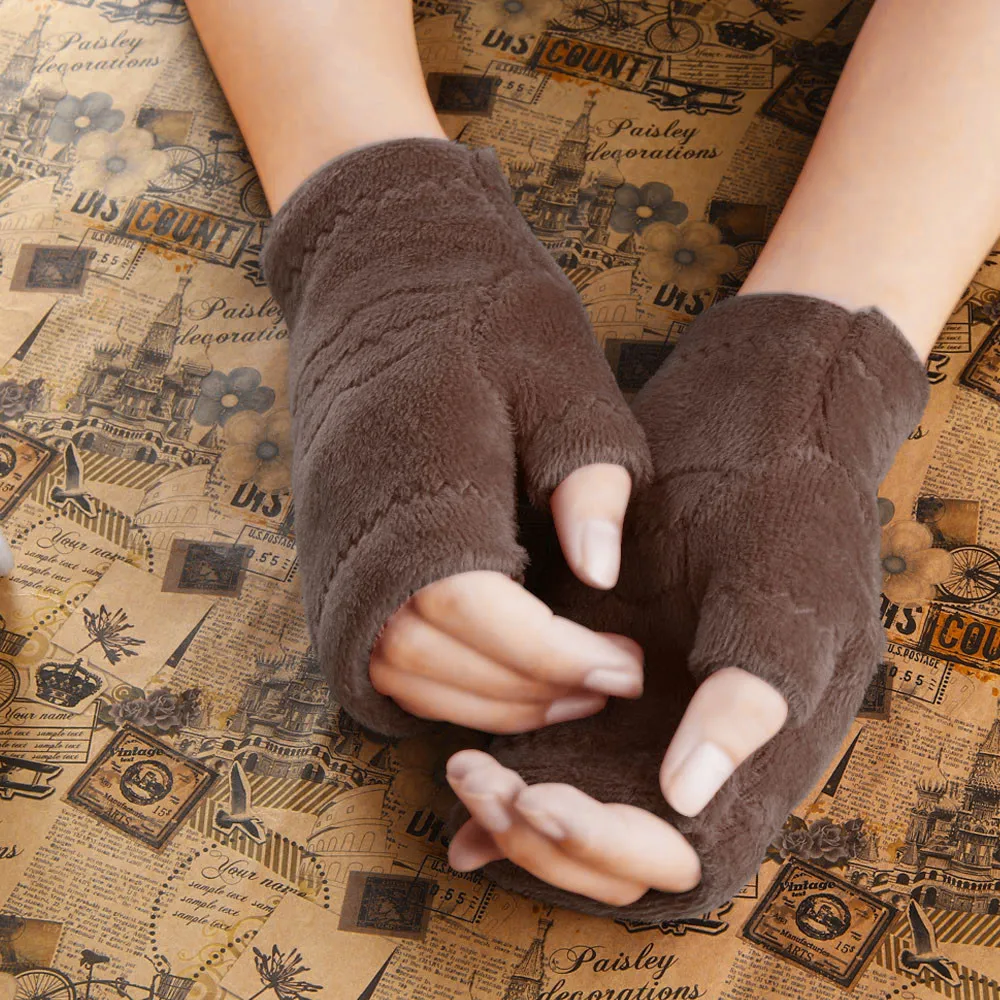 KLV 2017 Winter Autumn Thick Warm Gloves Keyboard Leak Finger 10.22 | Аксессуары для одежды