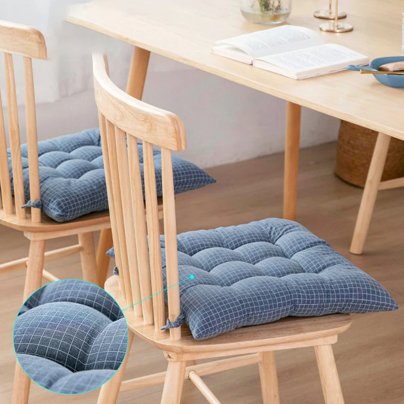 

Exterior Garden Patio Cushions Outdoor Garden Cushion With Tie Cotton Linen Tatami Pad Non-slip Breathable Decorative Pillow