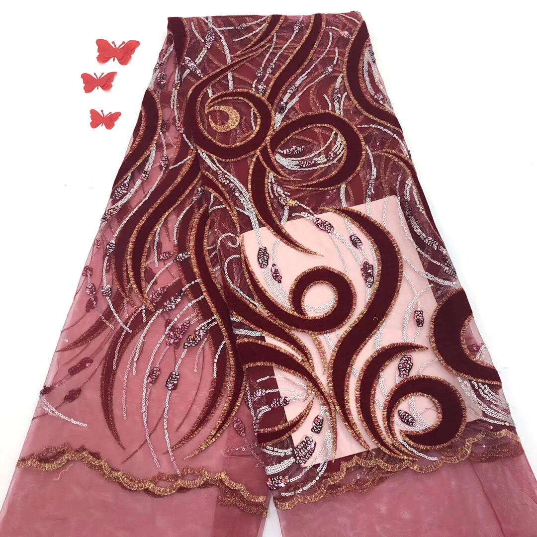 

Африканский французский блестящая кружевная ткань 2020, высококачественное кружево в нигерийском стиле, свадебное платье J0441