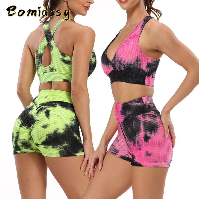 Бюстгальтер женский спортивный с пузырьковым принтом пикантный бесшовный