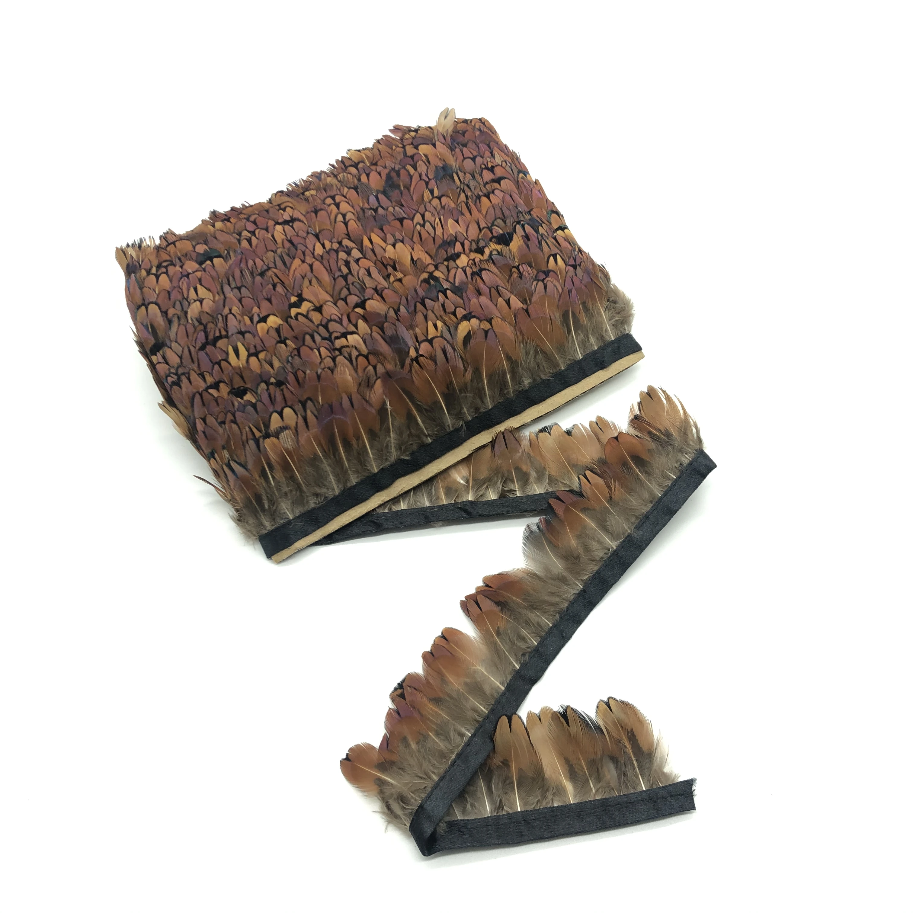 Высококачественные перышки для рукоделия из натурального фазана 1 ярд