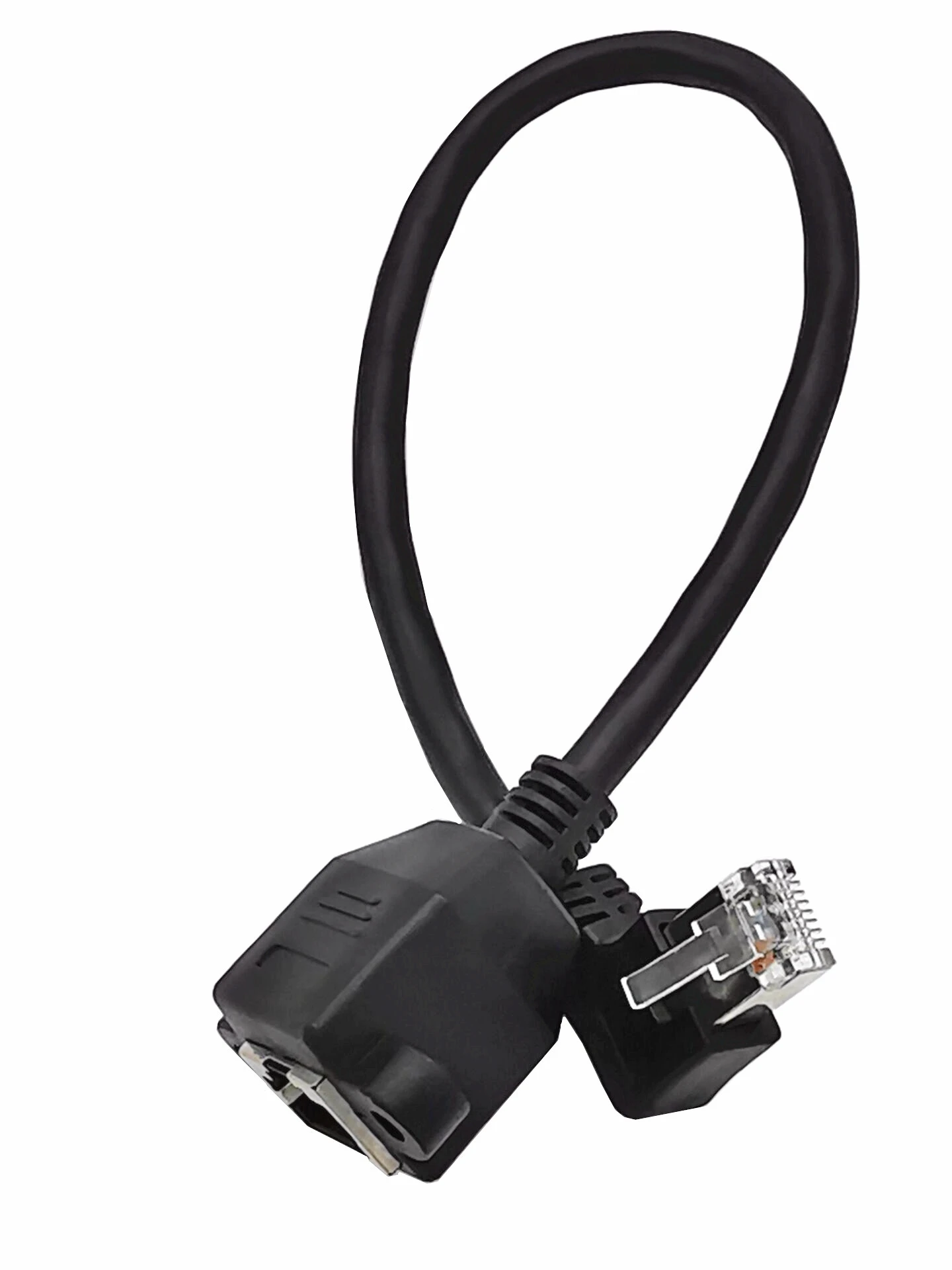 Left Right UP Down Angled 90 Degree 8P8C FTP STP UTP Cat6 RJ45 with screw Lan Ethernet Network Extension Cable 0.3m |