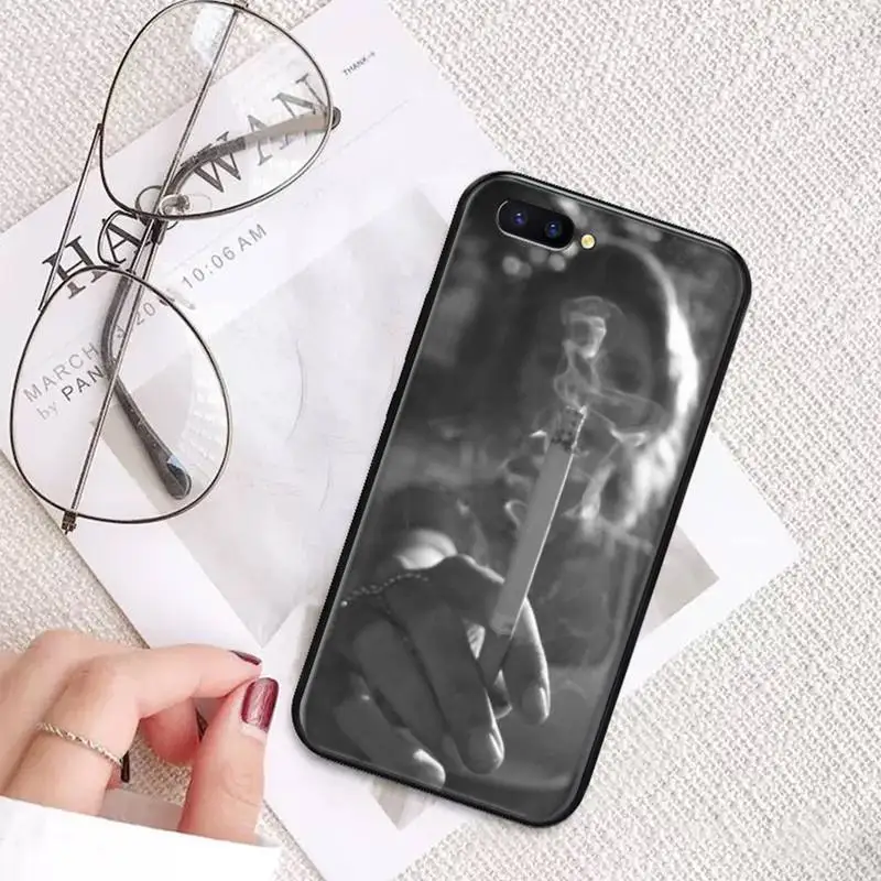 

Sexy fashionable woman smoking Phone Case For OPPO A ax 3 5 3 37 57 59 37 73 75 83 71 2018 11 1k s PRO Cover Funda Shell