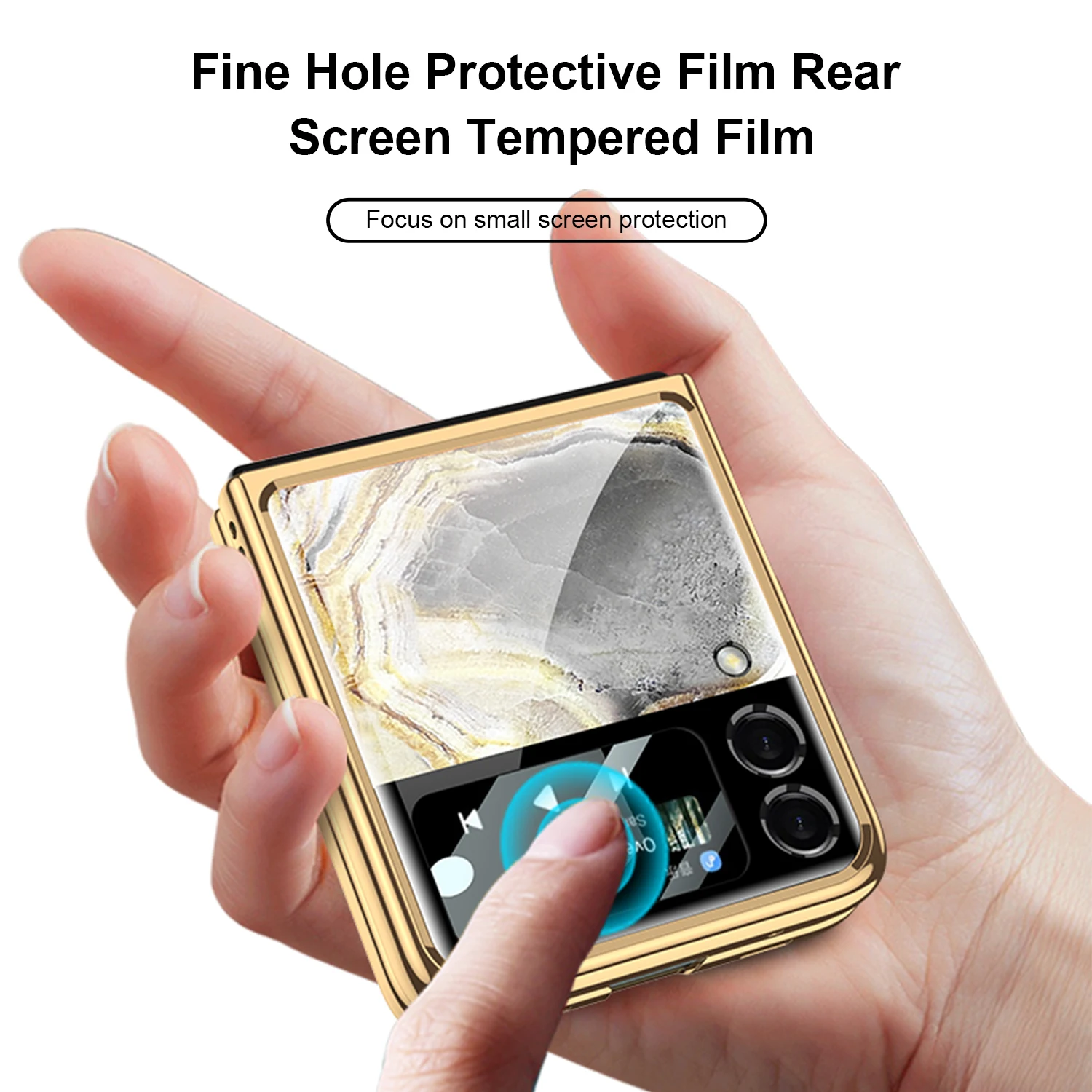 plating tempered glass phone case for samsung galaxy z flip3 5g flip case cover marble scratch proof shockproof anti knock shell free global shipping