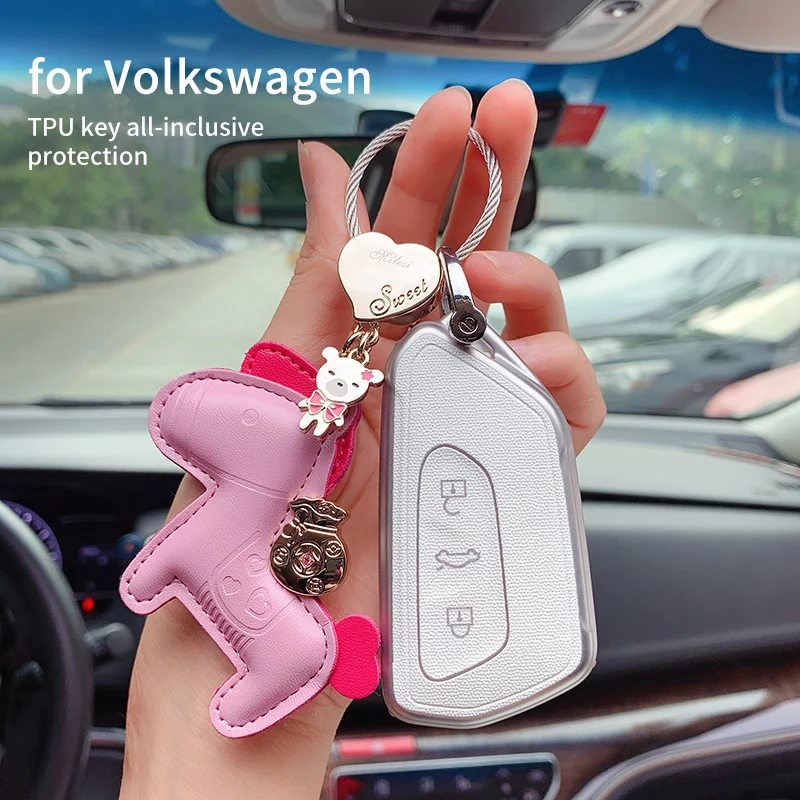 

Чехол для ключей автомобиля, чехол, чехол, держатель для ключей для VW Volkswagen Golf 8 Mk8 2020, 3 кнопки