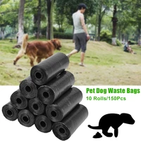 10 rolls150pcs plastic pet dog waste bags 33 22cm trash cleaning bag for daily trashbaby diapers traveling