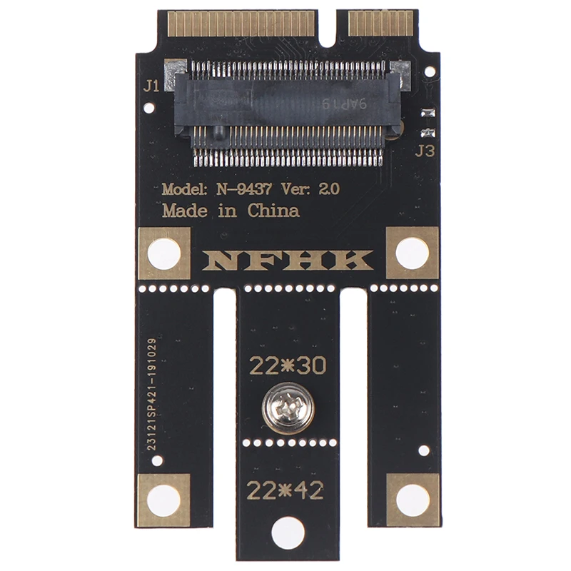 M.2 NGFF Key A + e Mini Pci Express адаптер для беспроводной карты Wi Fi|Компьютерные кабели и