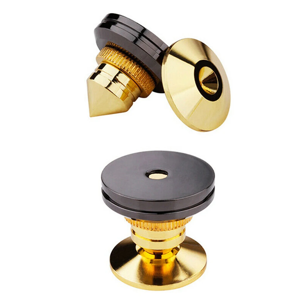 4 набора золотистый зеркальный сабвуфер усилитель звука для компакт дисков