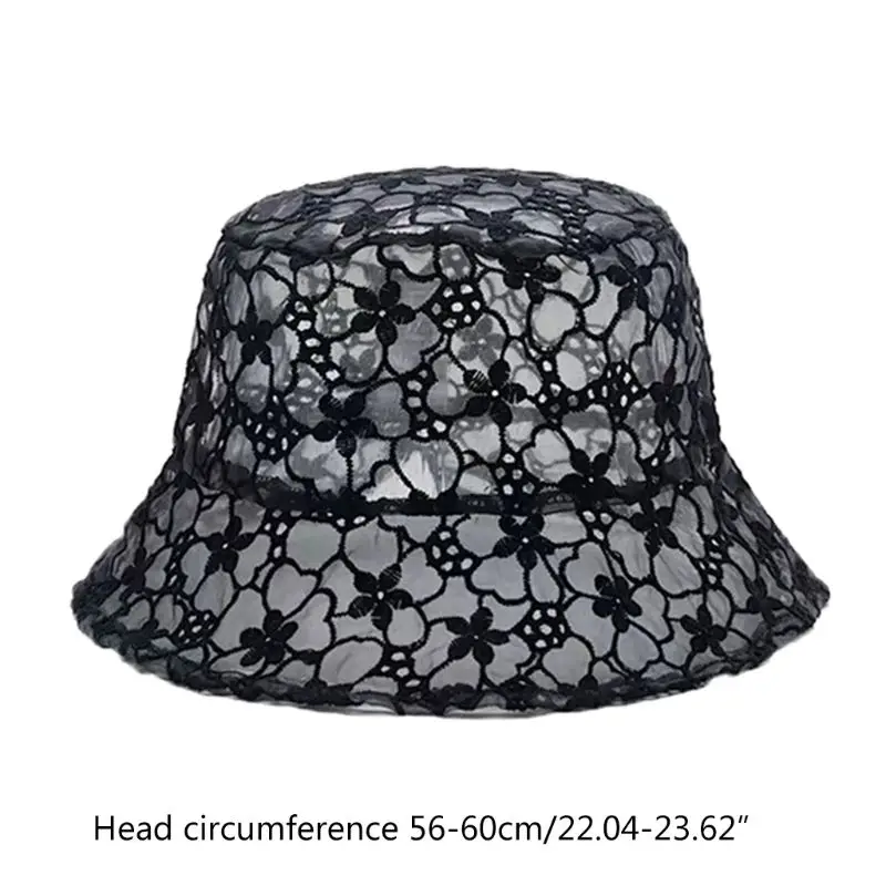 Женская летняя сетчатая шляпа с вышивкой Цветочная кружевная Свадебная короткая