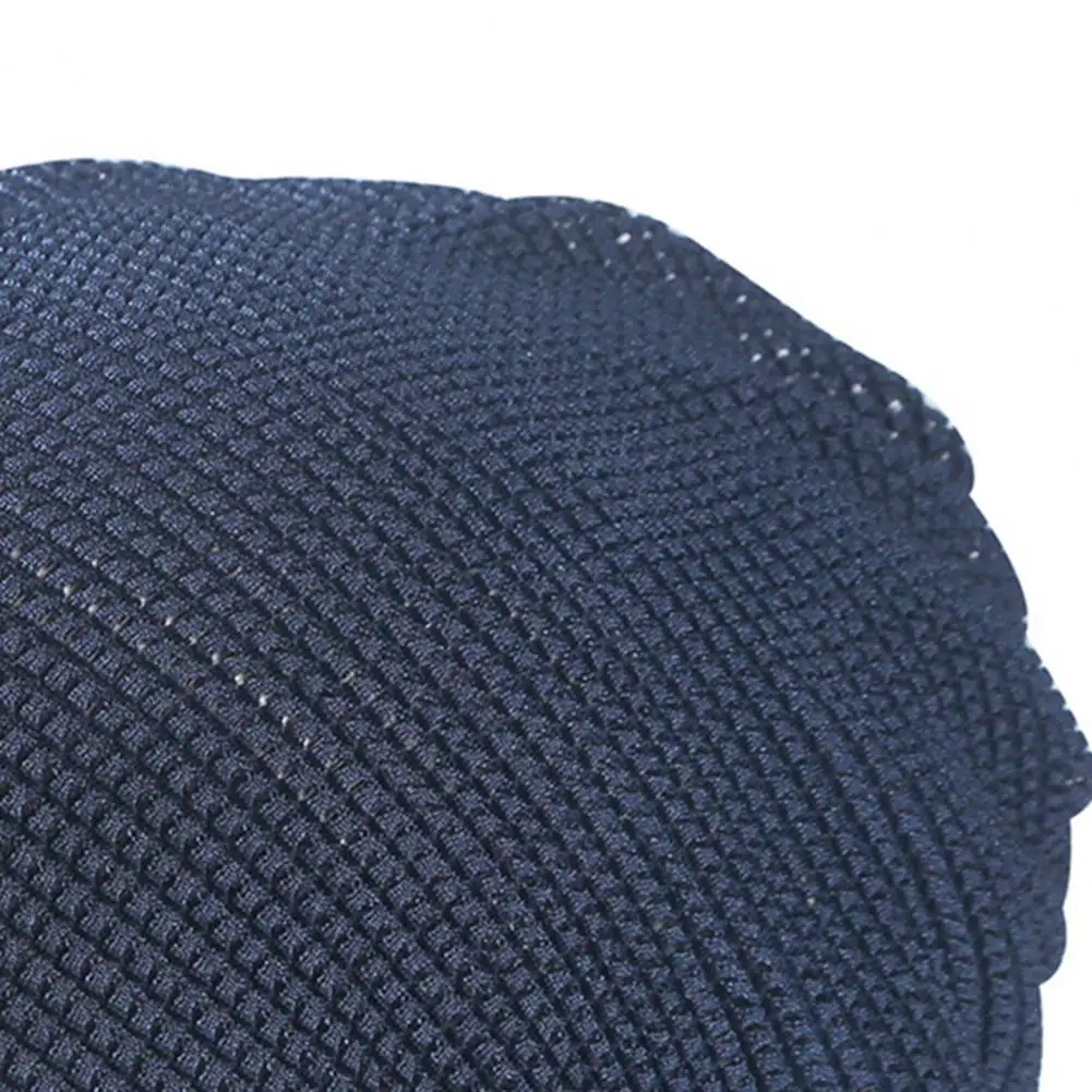 

Unisex Hat Solid Color Stretchy Hollow Breathable Wrap Beanie for Summer