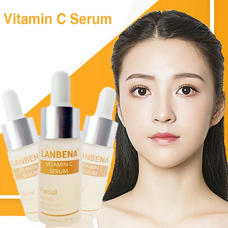 

Отбеливающая Сыворотка для лица с витамином С, с гиалуроновой кислотой, средство для снятия крема пятен от веснушек, устранение темных пяте...