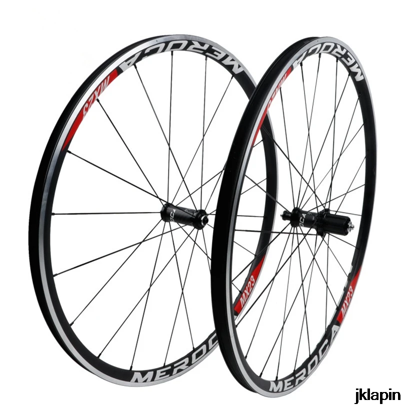 

MEROCA 700C Wheelset Road Bike V/C Disc Brake Straight Pull Sealed Bearing Bicycle Wheels 17mm 19mm Inner Width Rim 100/135mm