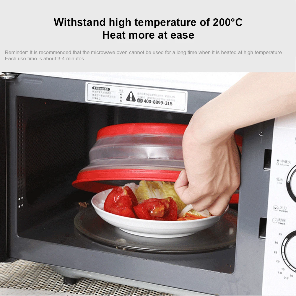 Блюдо для микроволновой печи крышка складной Еда пластина дуршлаг фруктов и