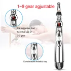 2020 новинка электронная акупунктурная Массажная ручка с 5 головками меридианы энергетическая ручка лазерная терапия Лечение облегчение боли инструменты Прямая поставка