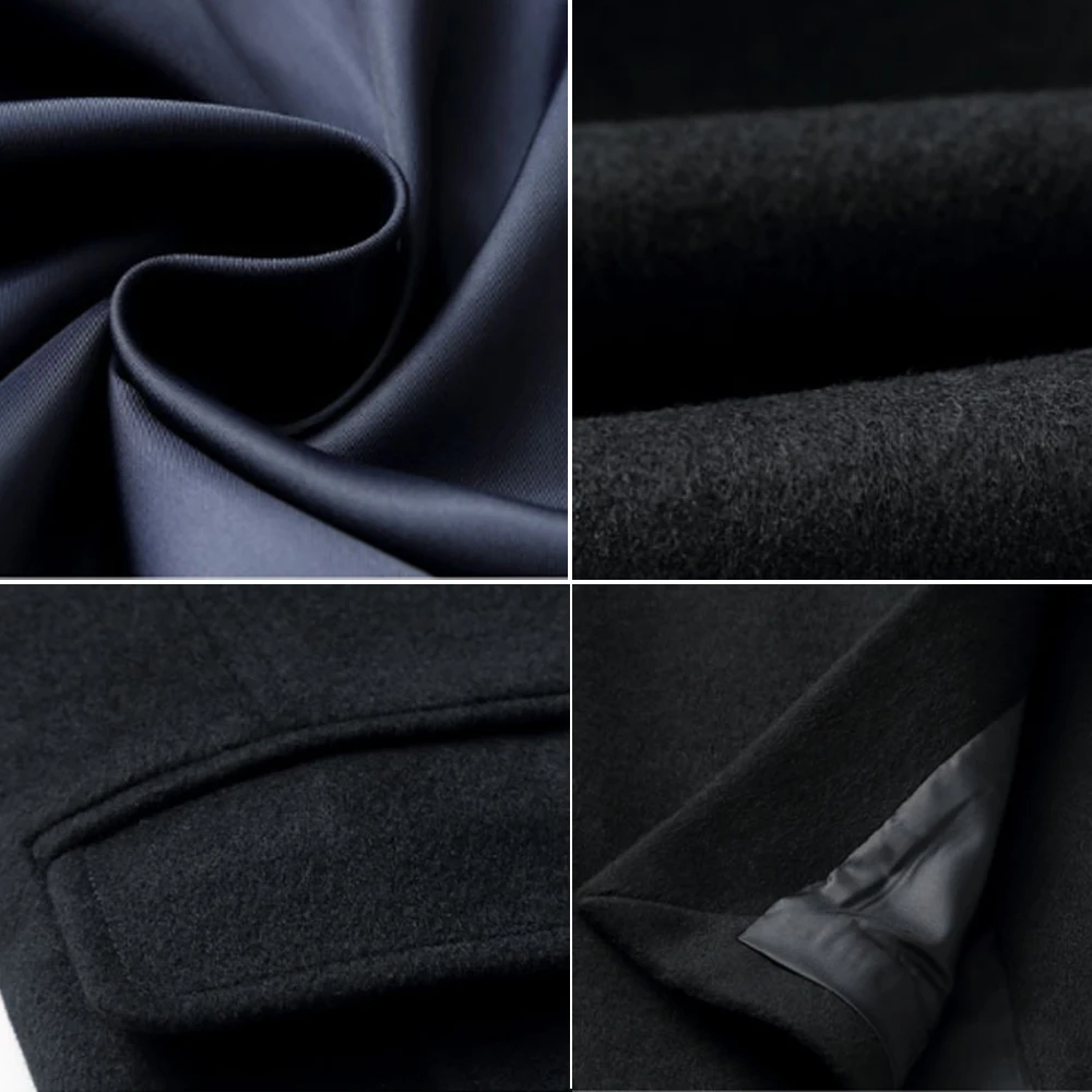 

Coats Mens wool Jackets And long Warm Jackets Single Button Overcoat Turn-down Collar Casual Woolen Coat M-4XL #29224