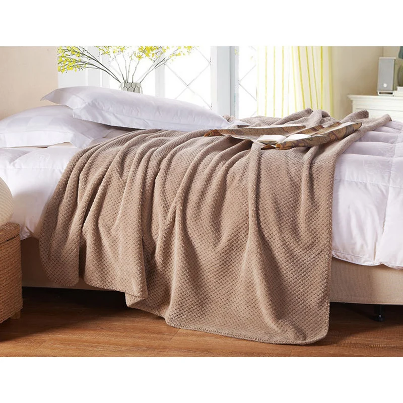 Новое супермягкое Клетчатое одеяло фланелевое для офиса и детей флисовое