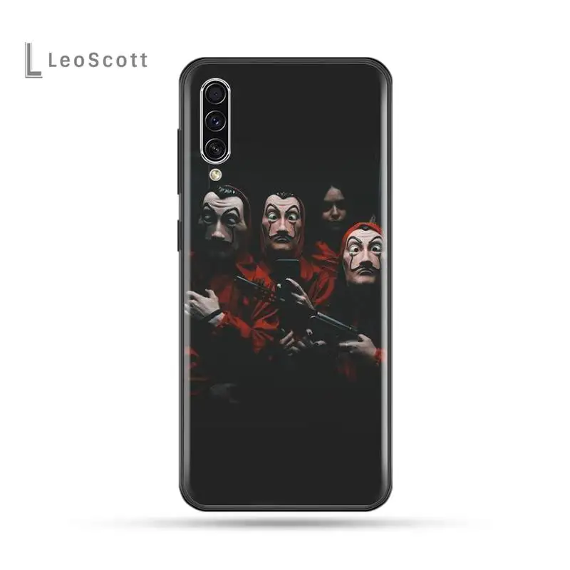 La casa de papel Чехол Мягкий Силиконовый ТПУ чехол для телефона Samsung Galaxy A 3 6 7 8 10 20 30 40 50 70