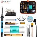 Набор паяльников с регулируемой температурой, 80 Вт60 Вт, с ЖК-дисплеем