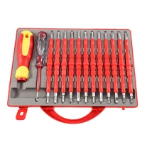 26 in 1 insulated screwdriver set slotted torx magnetic screwdriver bits double end screw bit set for electricians repair tools