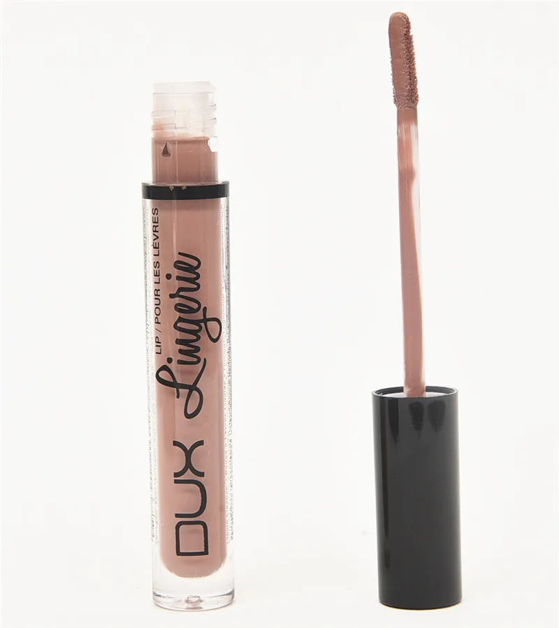 Матовая помада для губ коричневый телесный шоколадный цвет жидкая блеск матовая