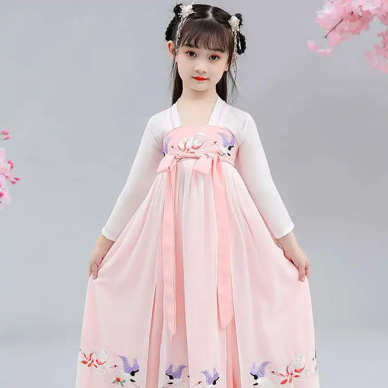 Традиционные традиционные китайские народные танцевальные костюмы для девочек