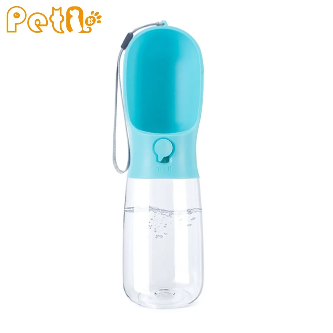 

PetQueue 550ml Pet Water Bottle Portable Cat Dog Water Bottle Outdoor Travel Drink Cup Pet Feeder 19oz Pet Water Dispenser